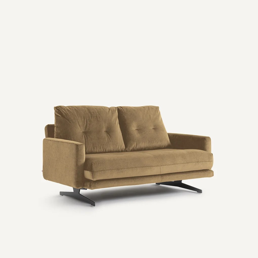 2-zitsbank in linnen fluweel, DELICATO