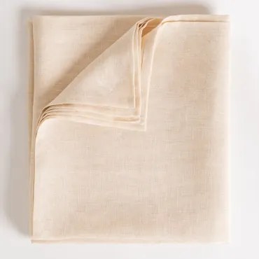 Zendan Linnen Tafelkleed Tapioca Beige & 145 X 240 Cm - Sklum