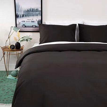 Fresh & Co Uni Pantone - Zwart Lits-jumeaux (240 x 200/220 cm + 2 kussenslopen) Dekbedovertrek