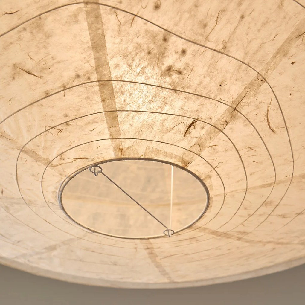 Hanglamp van structuurpapier, diameter 91 cm, NASSAH