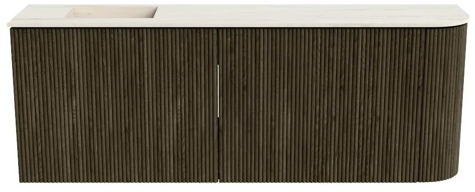 Mondiaz Joya DLux 110cm toiletmeubel ronding rechts shadow met wastafel faye links 1 kraangat meli