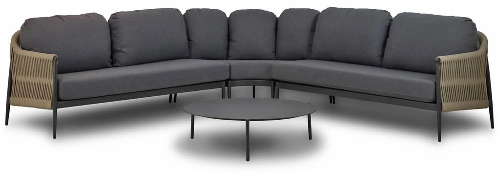 Hoek loungeset 5 personen Aluminium/Rope Taupe Coco Romeo/Pacific