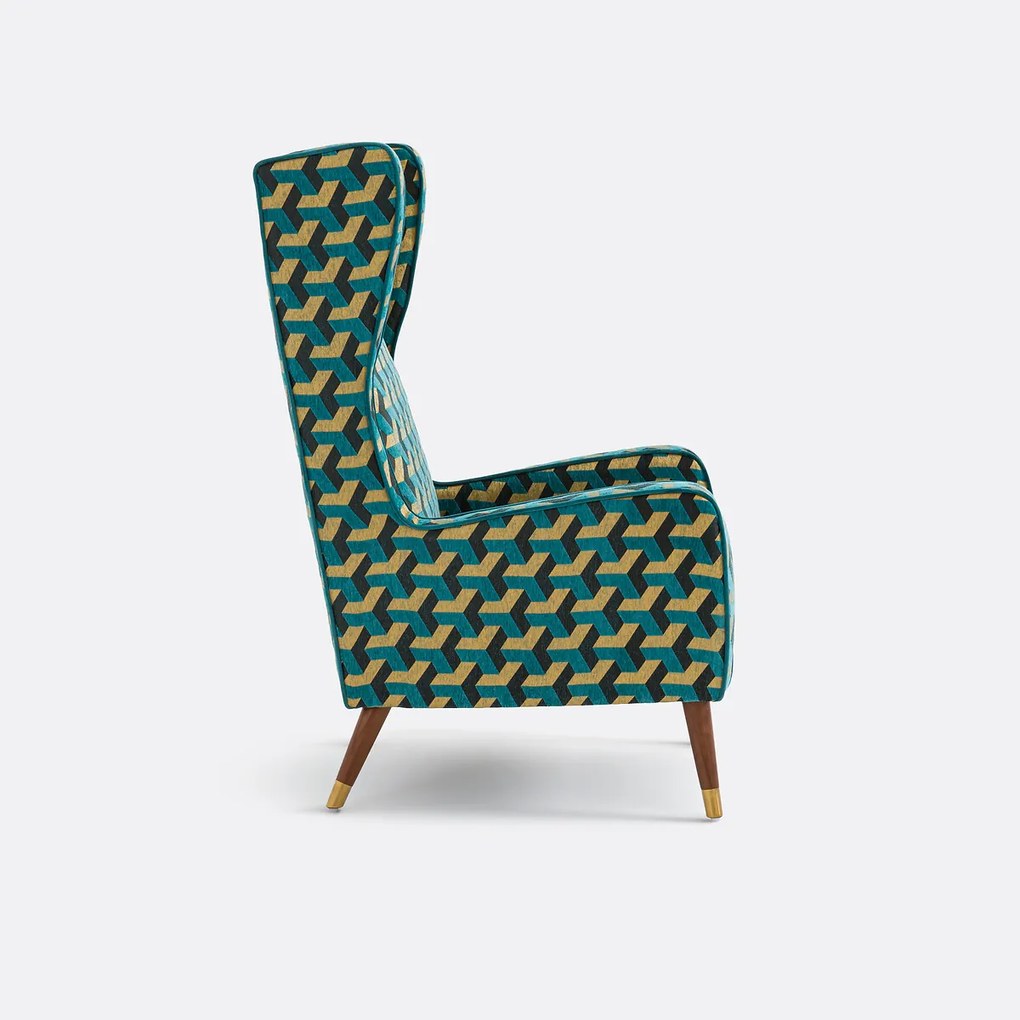 Fauteuil XXL in fluweel, (Y)