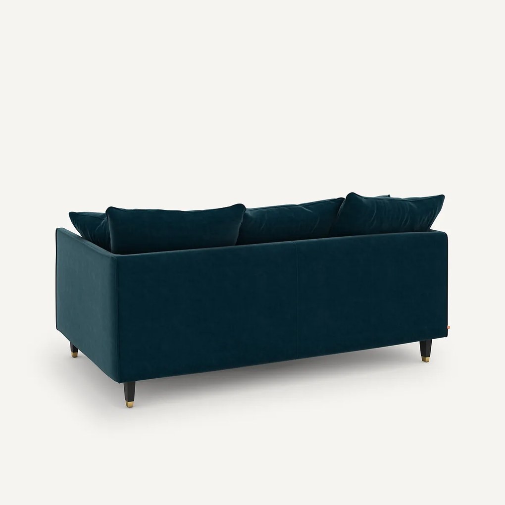3-zits compacte fluwelen bank, Lazare