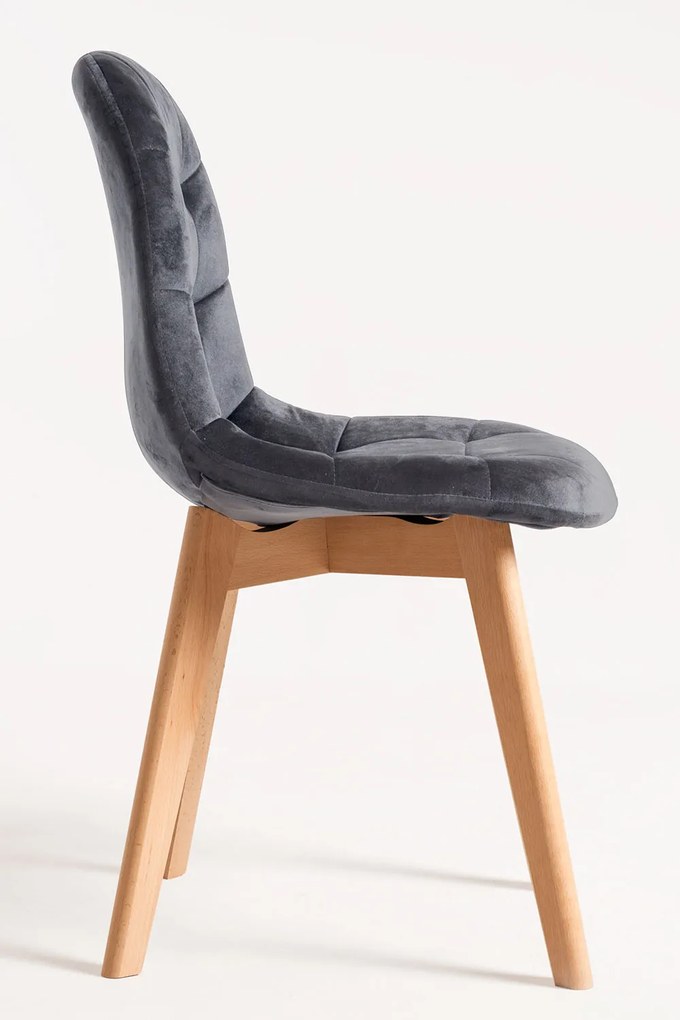 Set 4 Kelen Fluwelen Stoelen