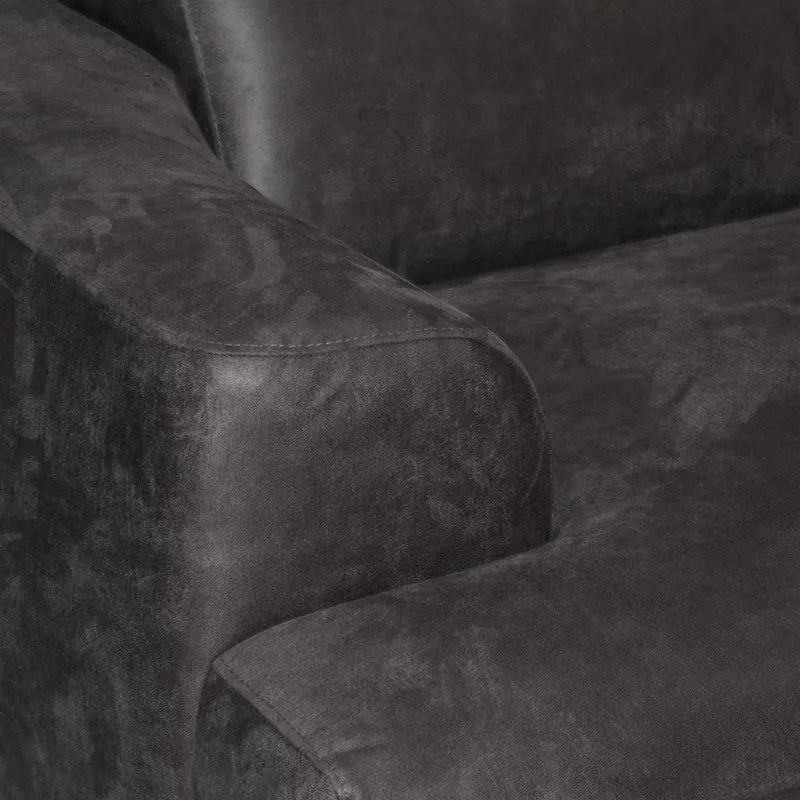 3 zitsbank - Lagos - leer Bull antraciet 67