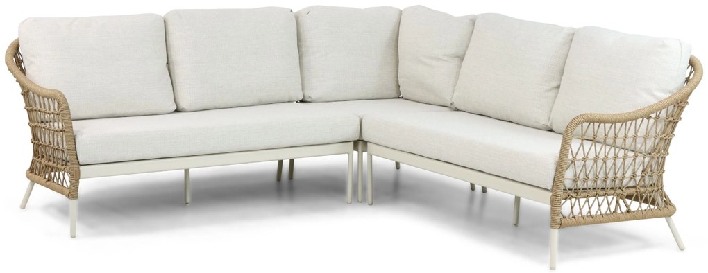 Hoek loungeset 6 personen Aluminium/Wicker Taupe Coco Bali