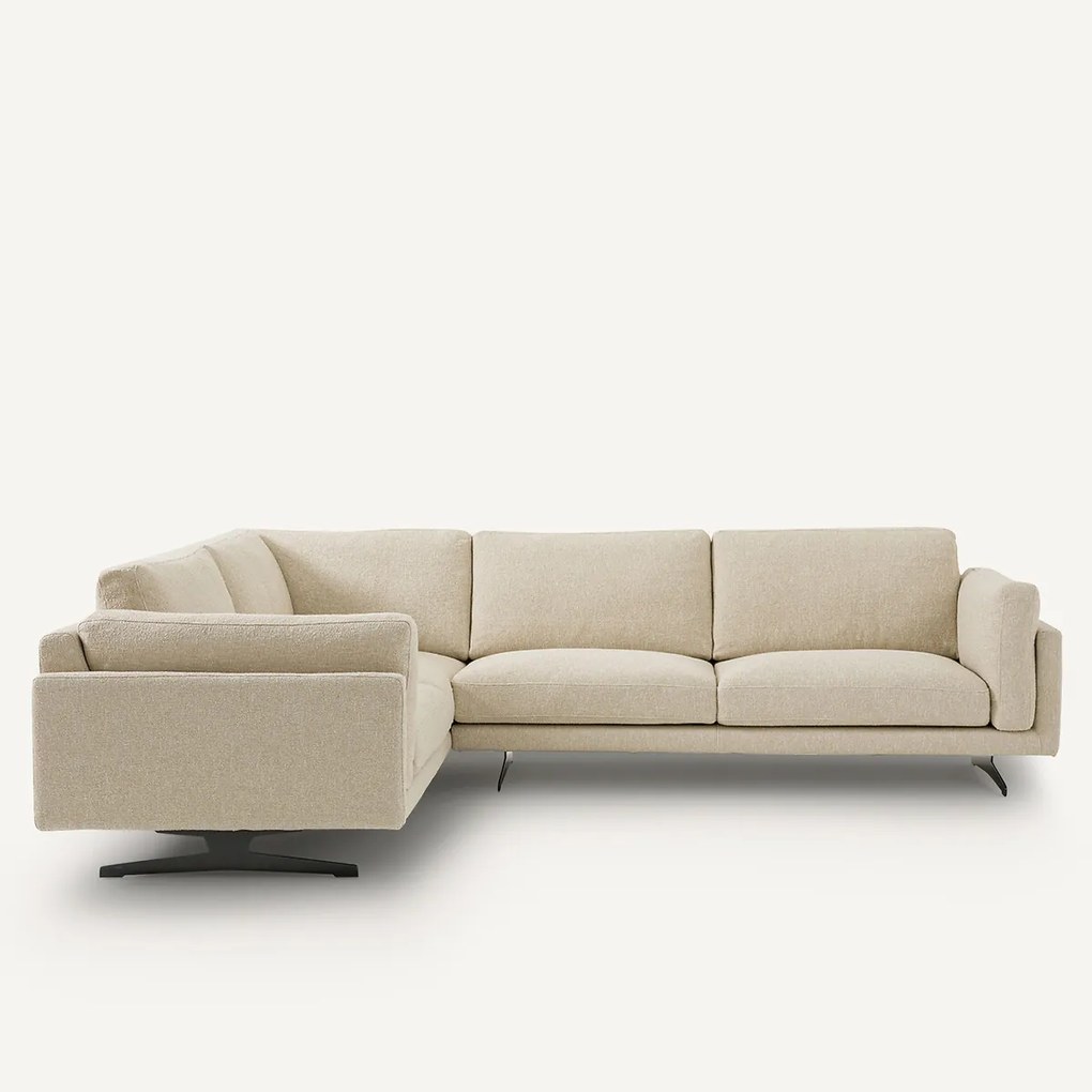 Hoekbank, badstof, César