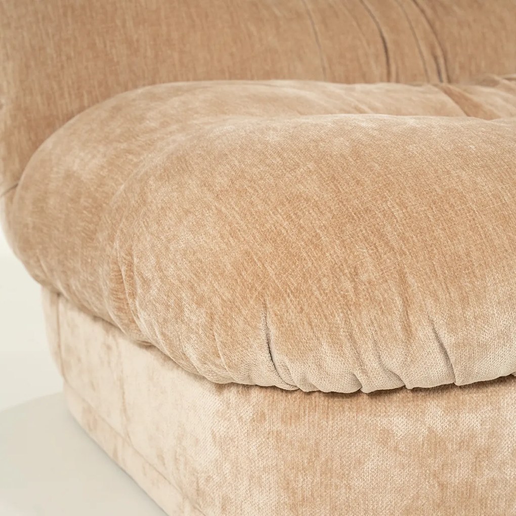 Fauteuil Met Geplooide Stof
