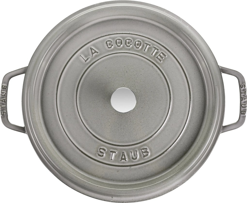 Staub La Cocotte Cocotte 22 cm / 2,5 l, Rond, Grafietgrijs - La Cocotte - Staub
