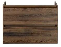 NewWave Infinity wastafelonderkast 80 cm 2 laden greeplijst in kleur raw oak 75037553