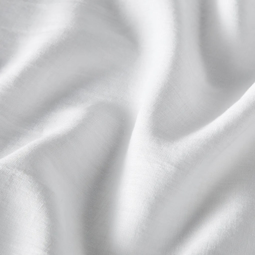 Schermgordijn van gewassen linnen, met gerimpelde bies en golf, ONEGA