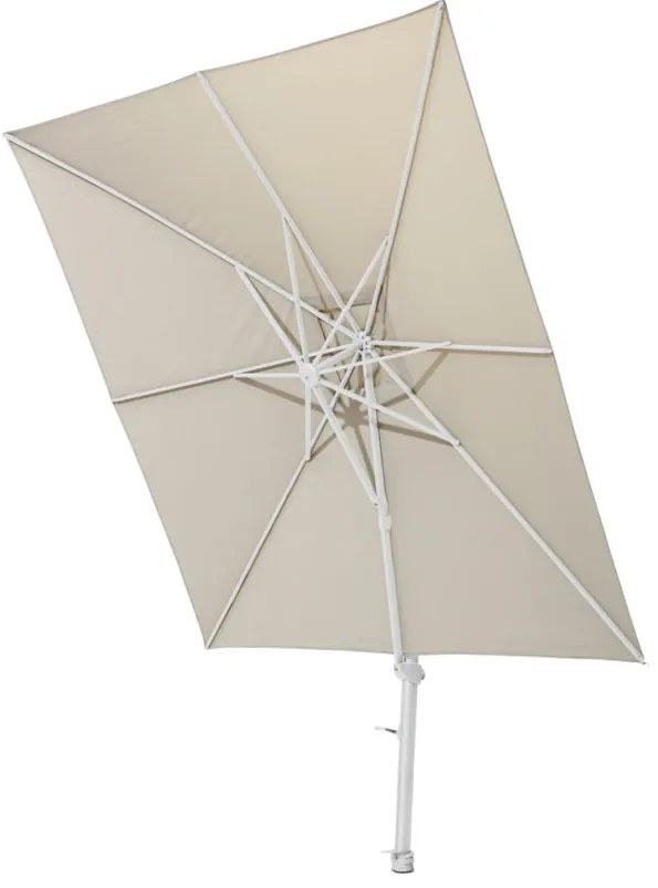 4 Seasons Outdoor Siesta taupe 300 x 300 cm wit frame SALE Parasol   taupe weerbestendig