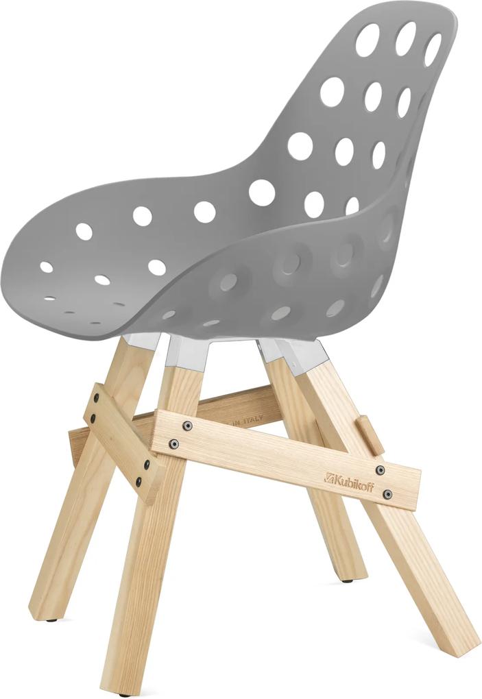 Kubikoff Icon stoel - Dimple holes - Eikenhouten onderstel -