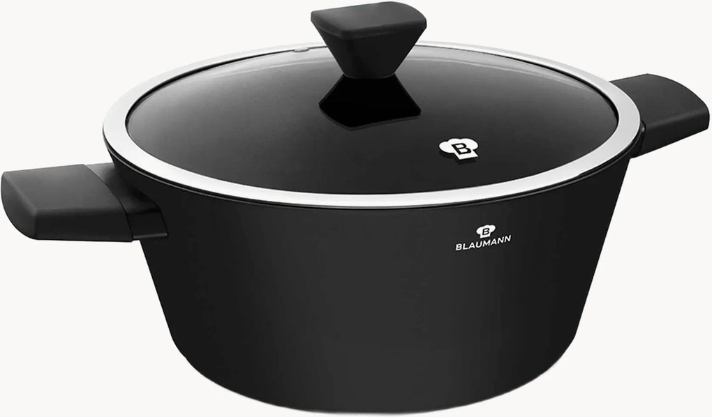 Braadpan Matte Black met deksel