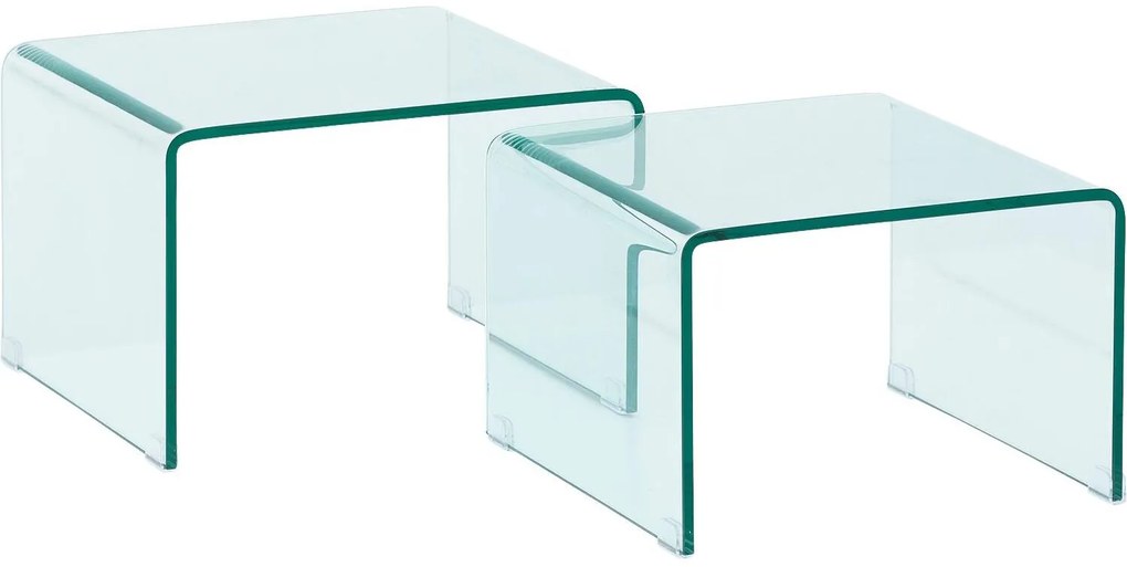 Goossens Basic Salontafel Imagine rechthoekig, glas transparant, modern design, 50 x 33 x 45 cm