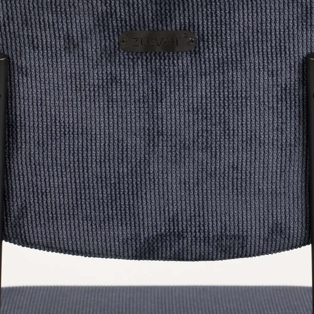 Zuiver Benson Lage Barkruk Stof Donkerblauw
