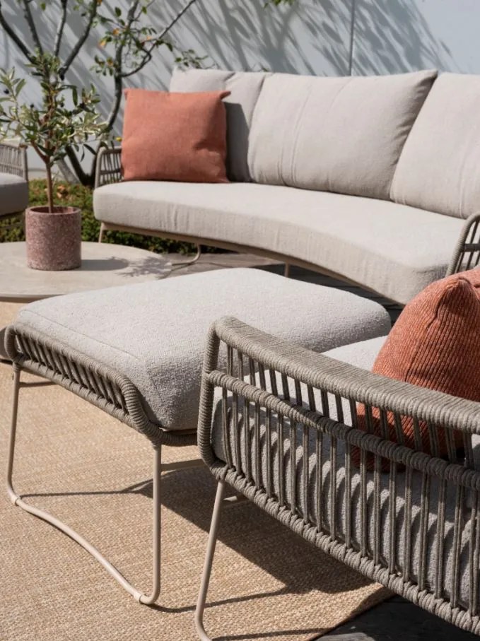 4 Seasons Outdoor Botanic loungestoel latte  Loungestoel    taupe weerbestendig