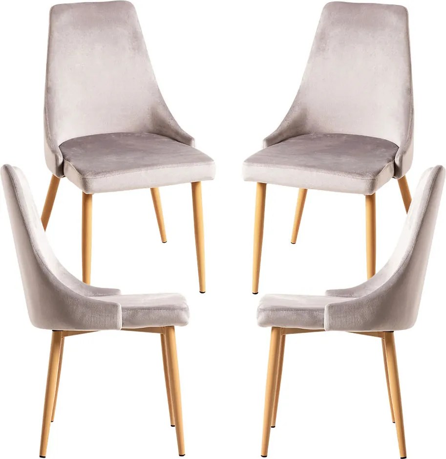 Set 4 Stoik Wood Stoelen