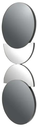 Carina geometrische lange spiegel, getint rookglas en zilver