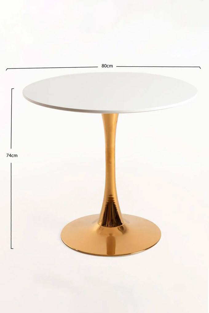 Kolio tafel 80 cm Gouden
