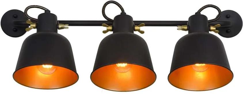 Lucide wandlamp Pia - zwart - 68x26,5x19,5 cm - Leen Bakker
