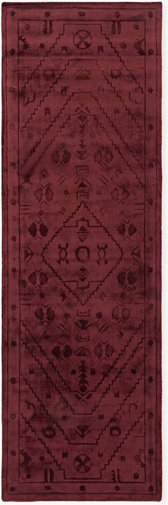 Handgeweven viscose loper Shaila