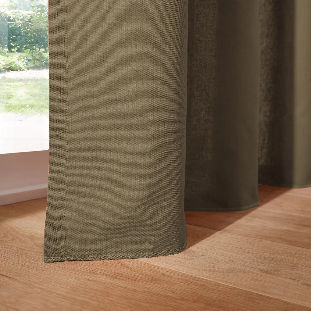 Puur katoenen gordijn, met aangerimpele bies en golf, Scenario