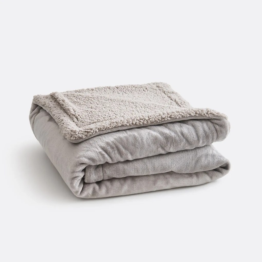 Plaid in fleece en sherpa, Maxine