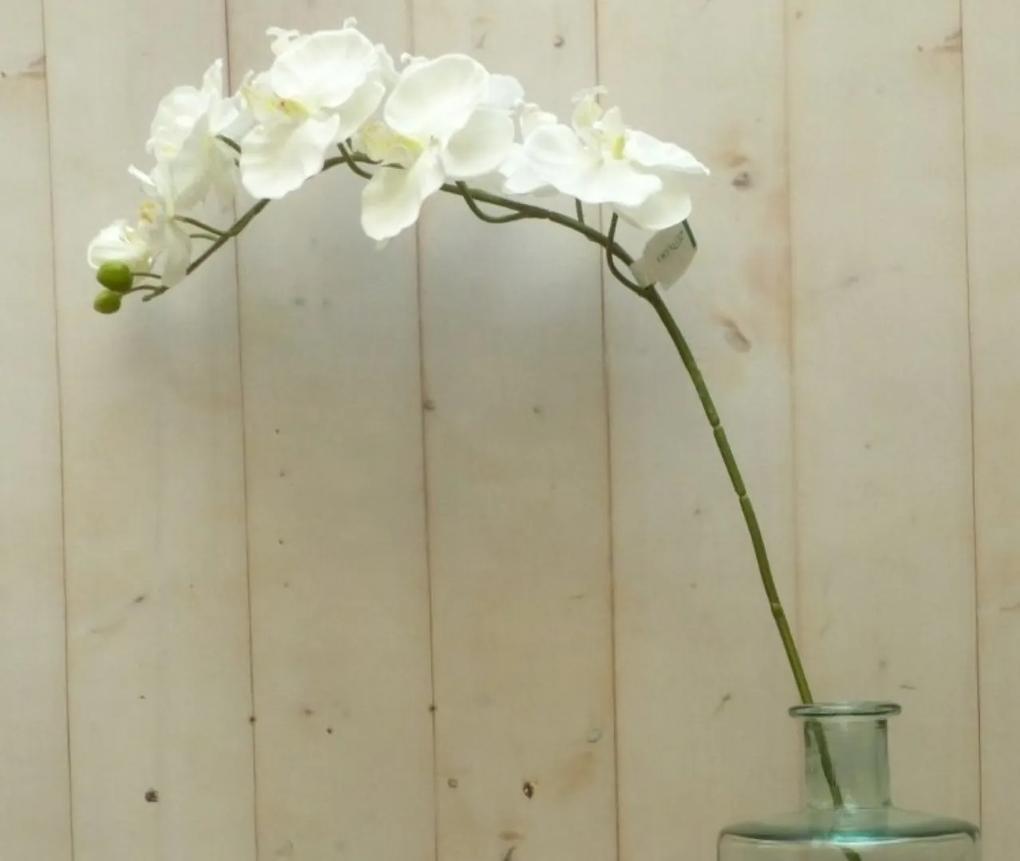 Kunstvlinderorchidee groot op steker wit