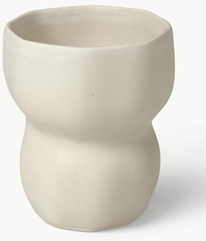 Handgemaakte beker Limfjord in organische vorm