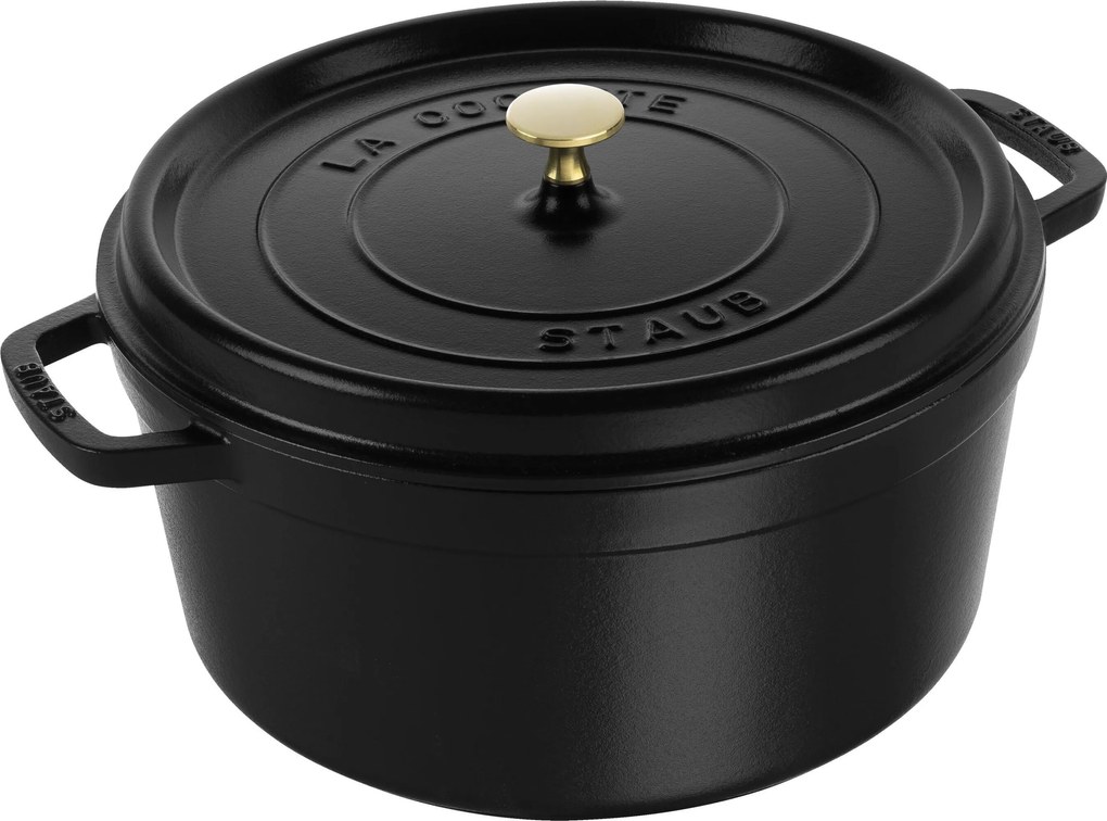 Staub La Cocotte Cocotte 34 cm / 12,5 l, Rond, Zwart - La Cocotte - Staub