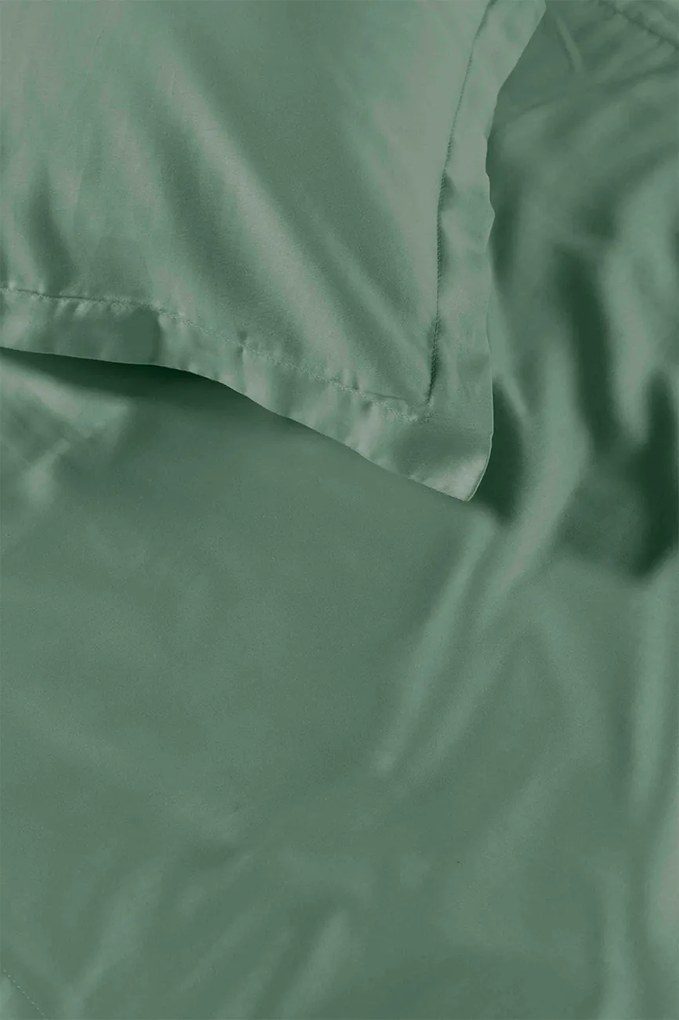 Ambiante Satin Dekbedovertrek Uni Green – Bij Swiss Sense
