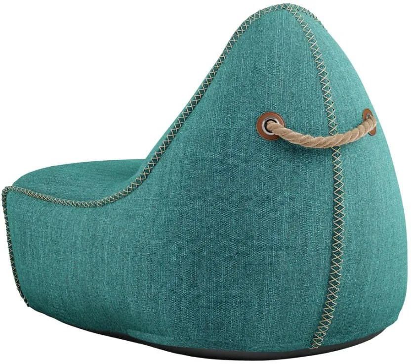 Cobana Lounge Chair & Pouf Outdoor - Petrol