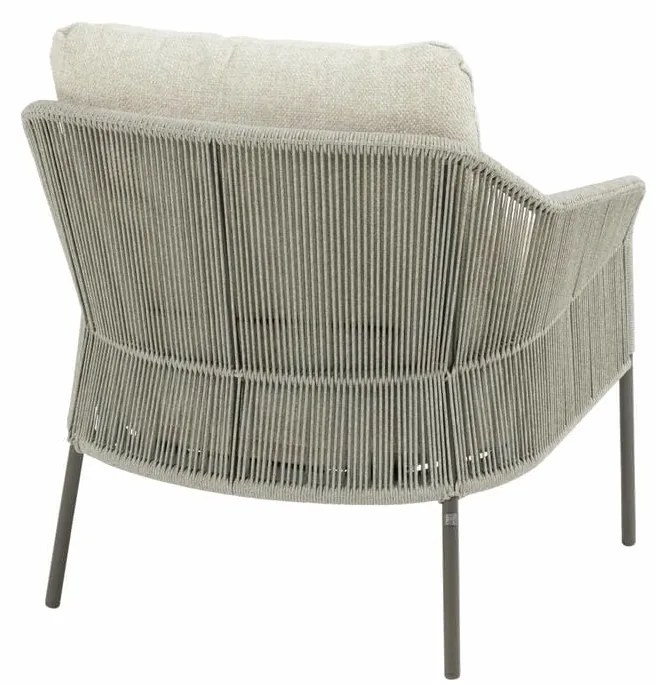 Taste by 4 Seasons Florence low dining set terre met Donato tafel met geprint keramisch blad Ø 160 cm Tuinset   bruin weerbestendig