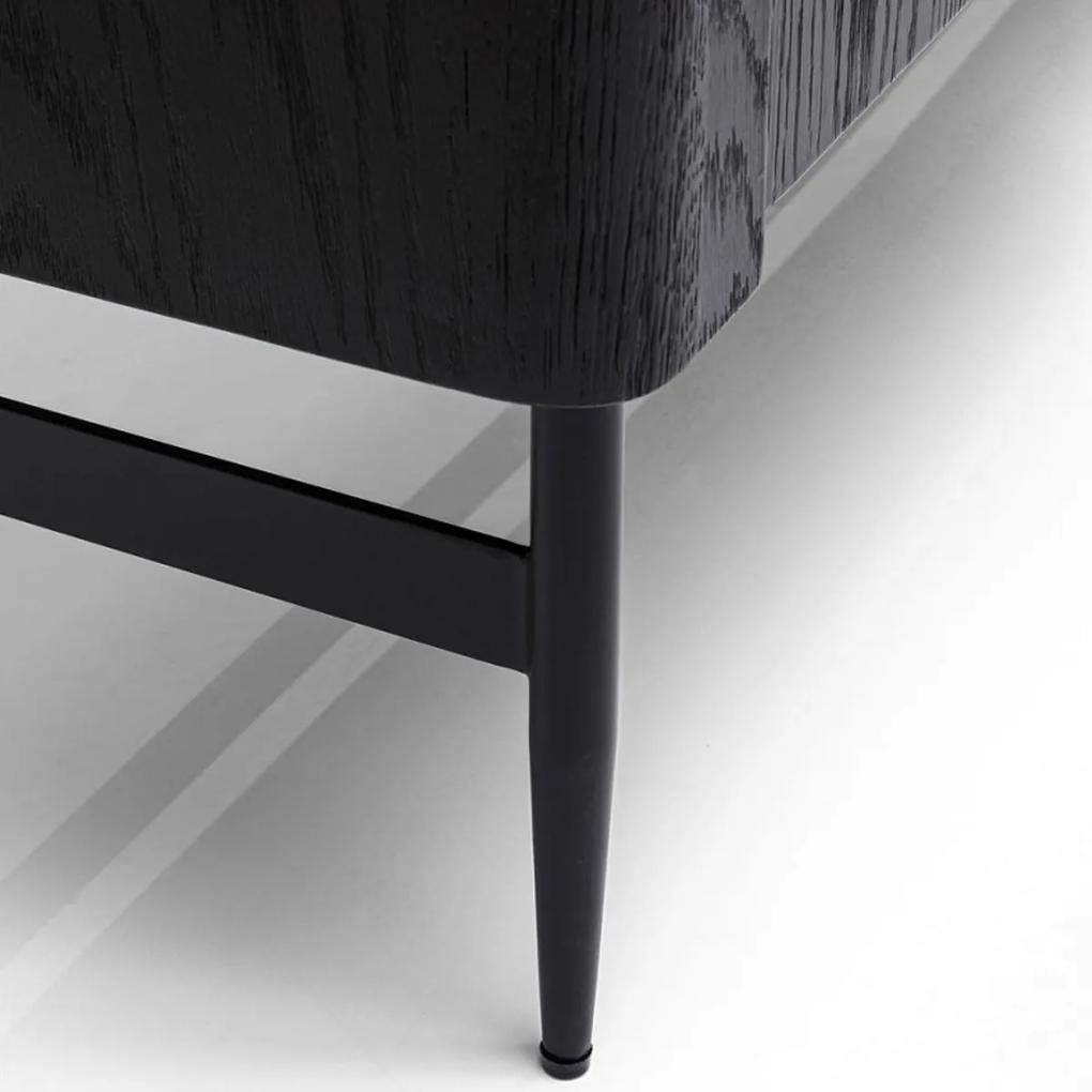 Kare Design Milano Zwart Design Tv-meubel - 200x40x55cm.