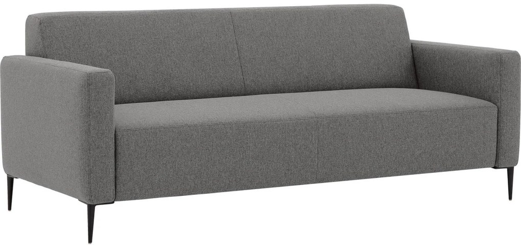 Goossens  Key West grijs, stof, 3-zits, modern design