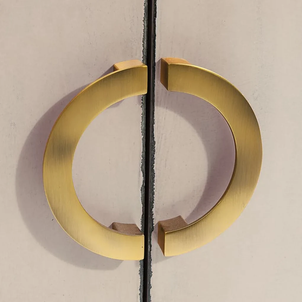 Kare Design Disk Roze Dressoir Met Goud - 76x45x86cm.