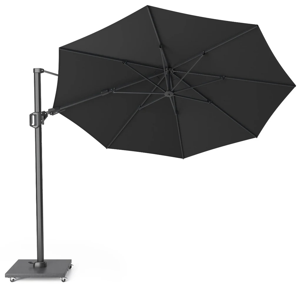Platinum Challenger zweefparasol 3.5m T2 premium (excl. voet) faded black