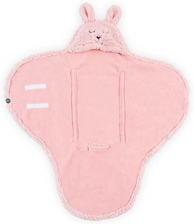 Wikkeldeken Bunny 100x105cm - Pink - Babydeken
