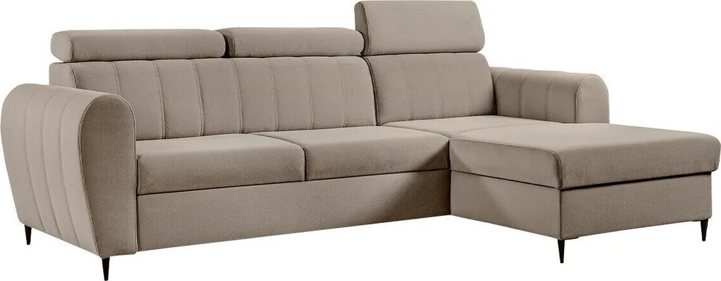 Hoekbank Temple 126, Aanwezig, Aanwezig, 262x175x90cm, 135 kg, Poten: Metaal