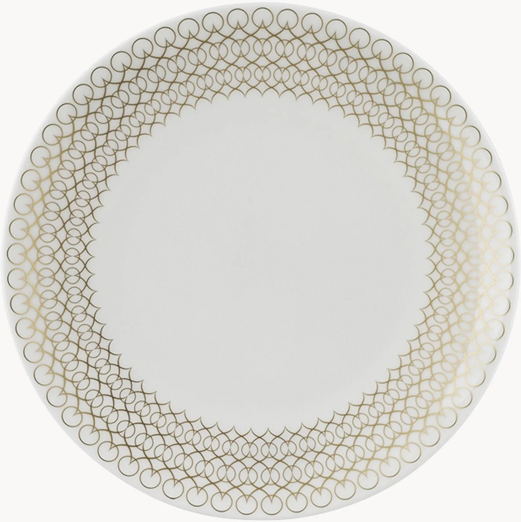 Bone China dessertborden Jade, 6-delig