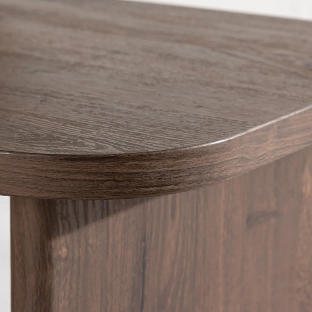 Kleine Organische Salontafel Mocca - 45 X 70cm.