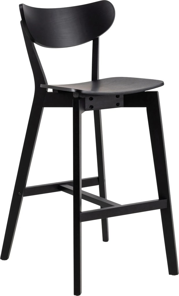 ROXY Zwart – HOUTEN BARSTOEL VOOR KEUKEN, WOONKAMER EN RESTAURANT IN RETROSTIJL