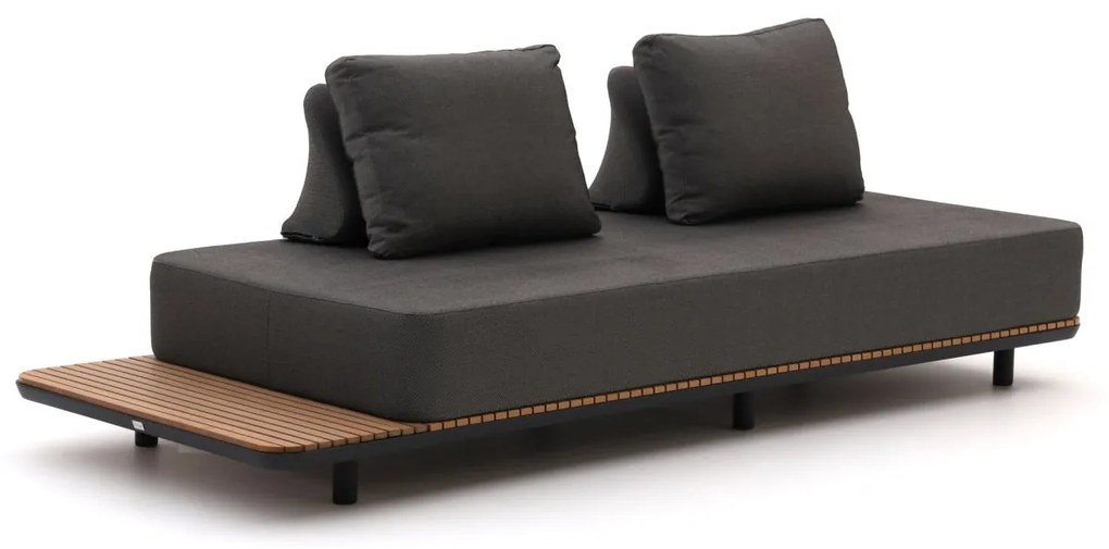 Loungebank Tuin Bellagio | Outdoor Textiel | 2 personen | Tuinbank Grijs | 253cm | Incl. kussens | Kees Smit Tuinmeubelen
