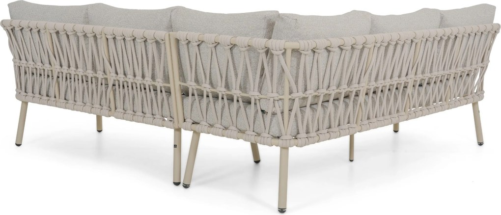 Hoek loungeset 5 personen Rope Zand/Beige Coco Oliva