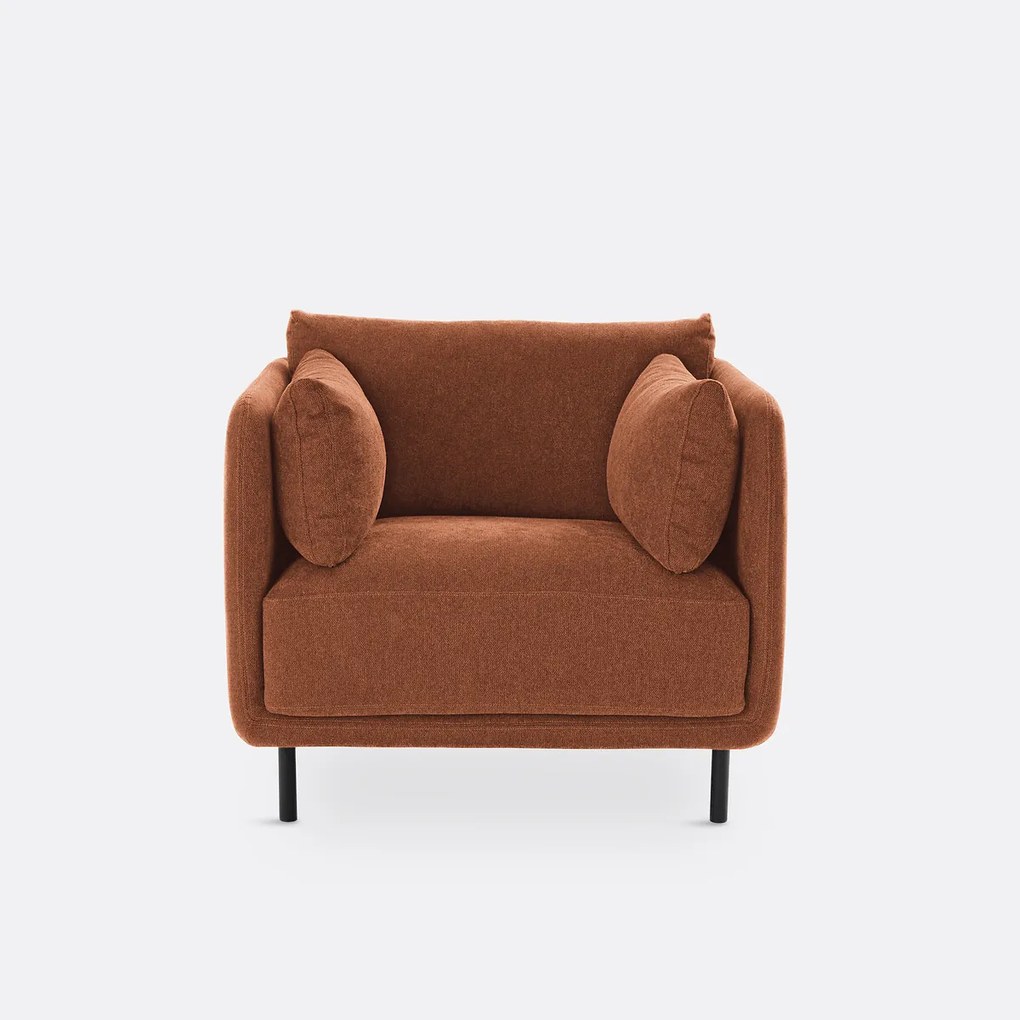 Fauteuil, getextureerde stof, Victor