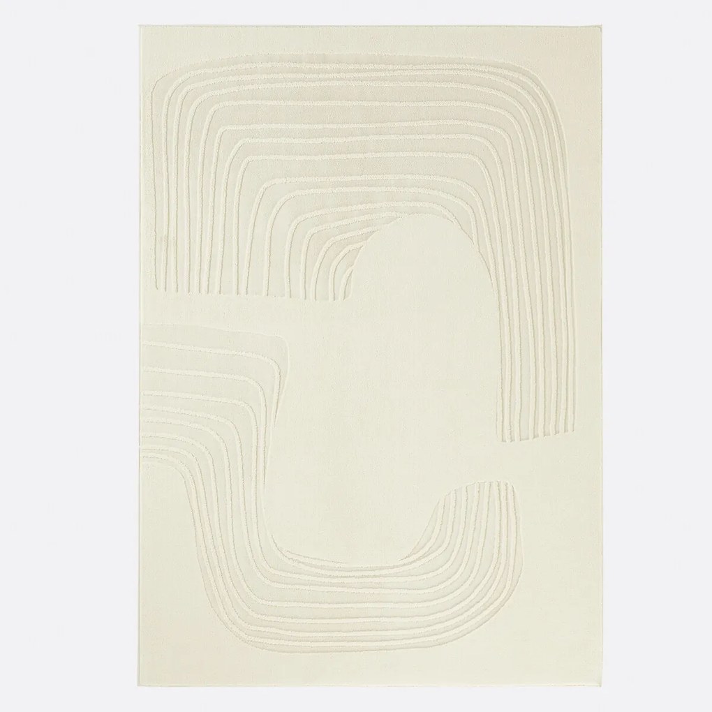 Rechthoekig vloerkleed, lijnenpatroon, Gioma