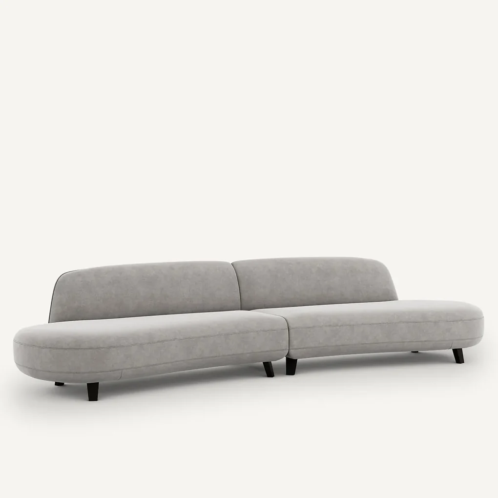 6-zitsbank stonewashed fluweel, Rosebury