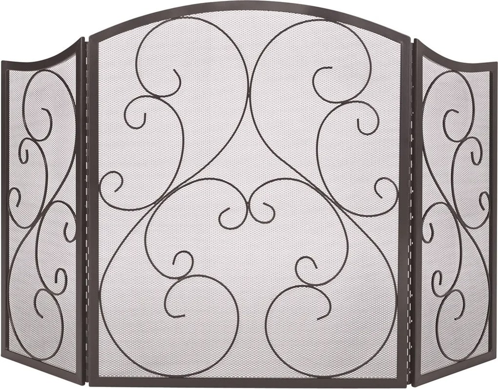 Practo Home haardscherm design classic - 3 x 122 x 75,5 cm - Zwart